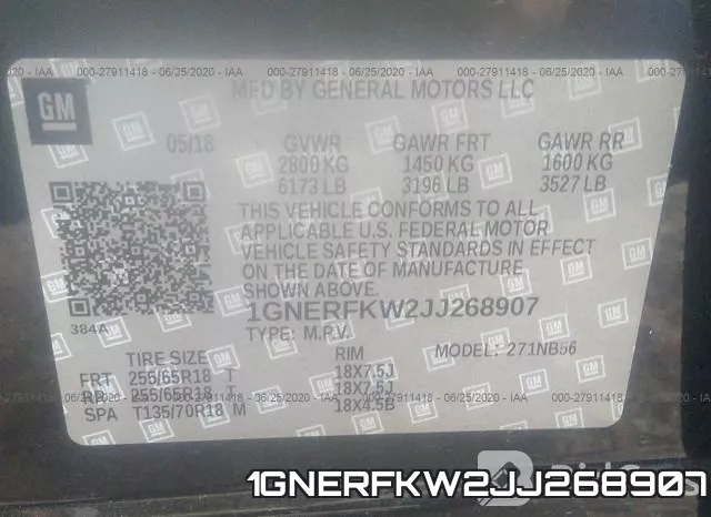 1GNERFKW2JJ268907 фото 10
