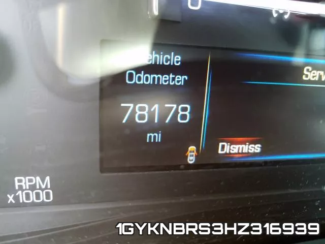 1GYKNBRS3HZ316939 фото 9