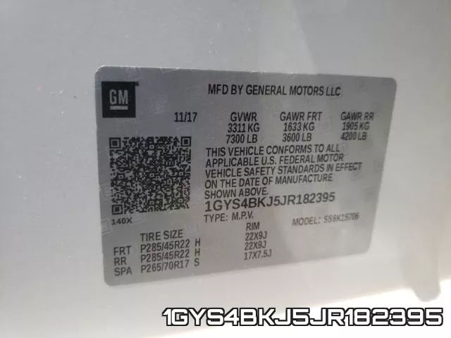 1GYS4BKJ5JR182395 фото 2