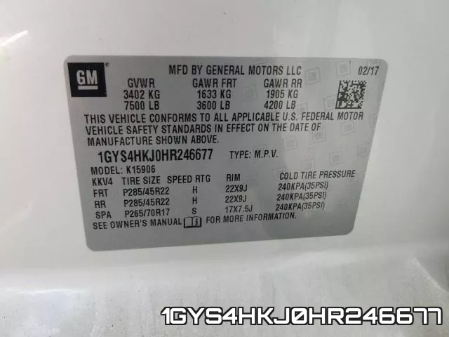 1GYS4HKJ0HR246677 фото 2