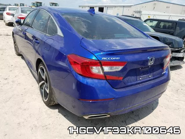 1HGCV1F33KA100646 фото 4