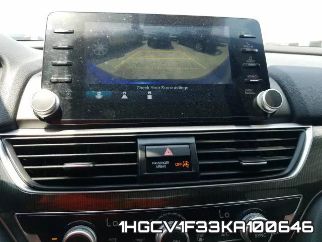 1HGCV1F33KA100646 фото 10