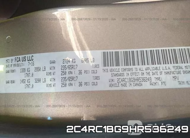2C4RC1BG9HR536249 фото 10