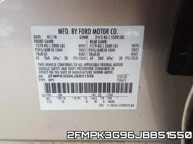 2FMPK3G96JBB51550 фото 2