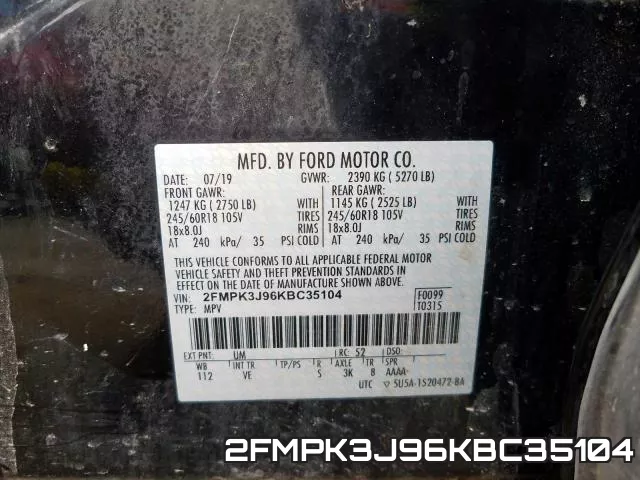 2FMPK3J96KBC35104 фото 2