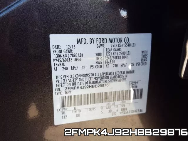 2FMPK4J92HBB29876 фото 2