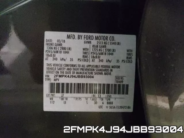 2FMPK4J94JBB93004 фото 2