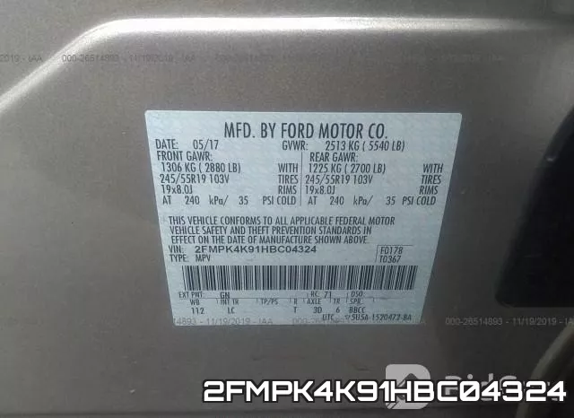 2FMPK4K91HBC04324 фото 10