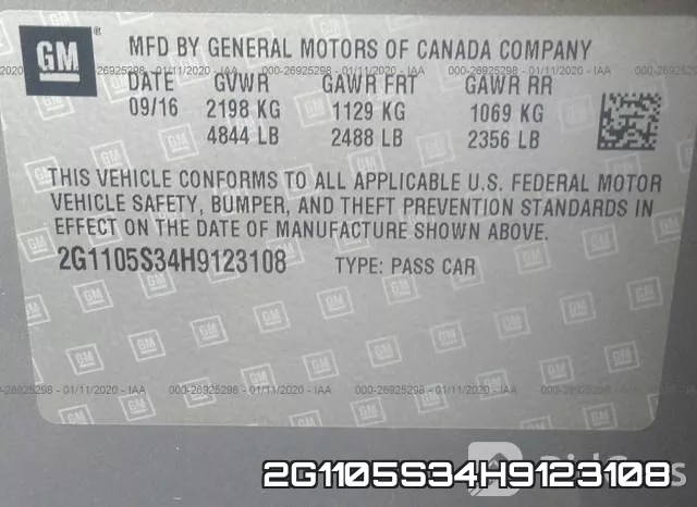 2G1105S34H9123108 фото 10