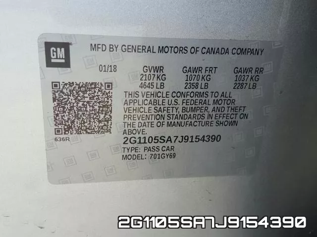 2G1105SA7J9154390 фото 2