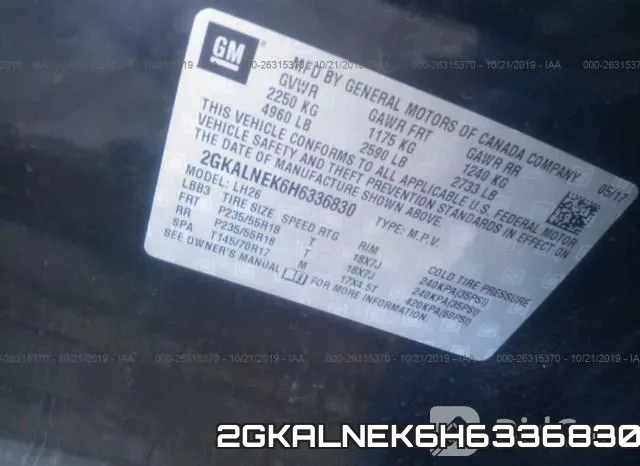 2GKALNEK6H6336830 фото 10