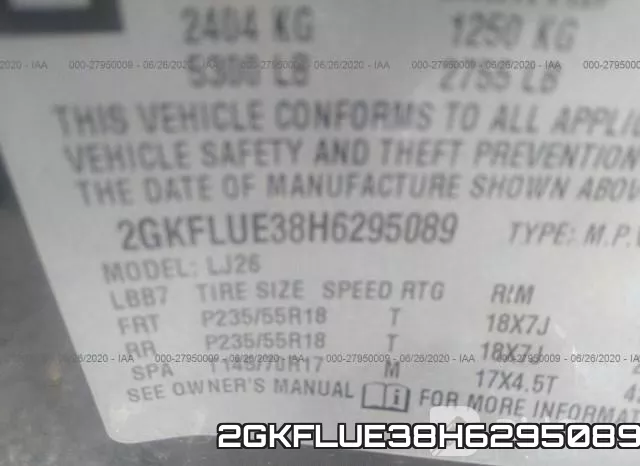 2GKFLUE38H6295089 фото 10