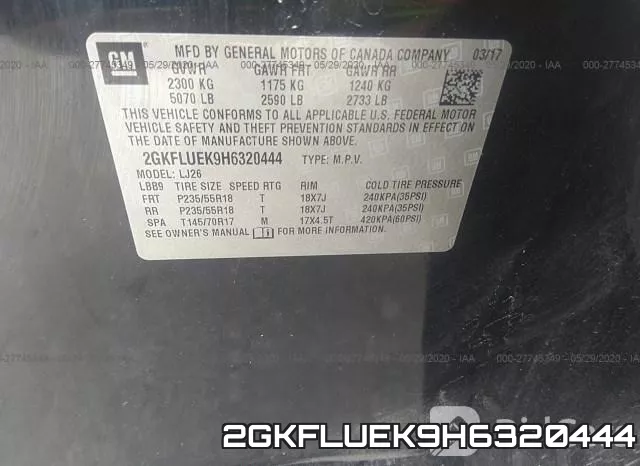 2GKFLUEK9H6320444 фото 10