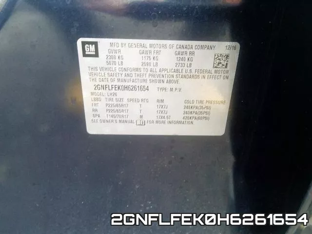2GNFLFEK0H6261654 фото 2