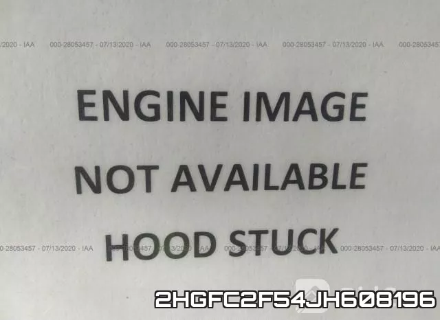 2HGFC2F54JH608196 фото 2