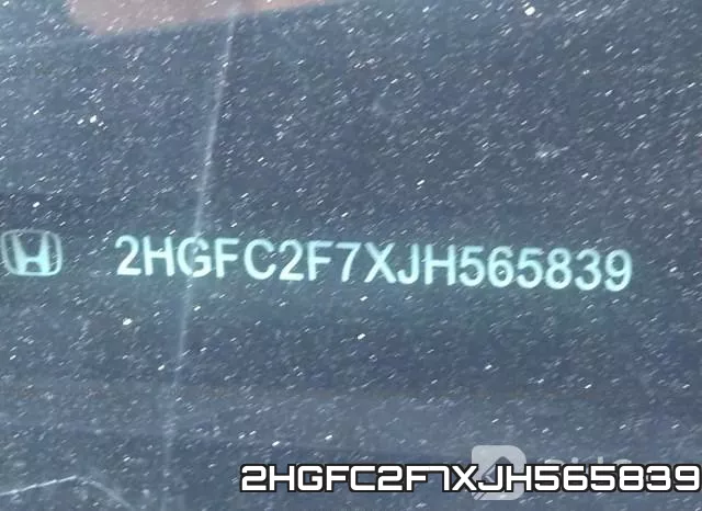 2HGFC2F7XJH565839 фото 10