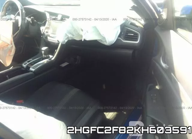 2HGFC2F82KH603591 фото 6