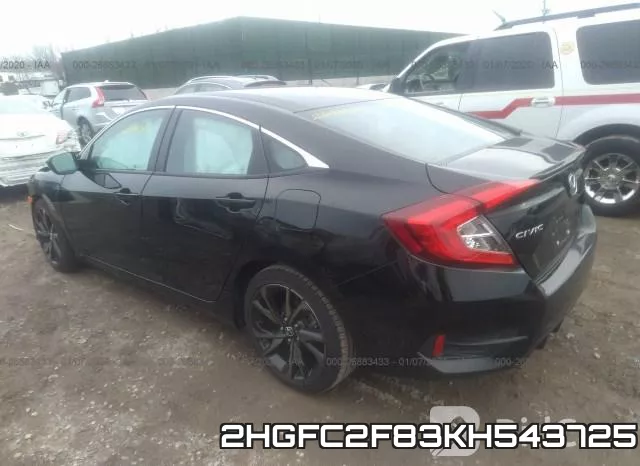 2HGFC2F83KH543725 фото 4
