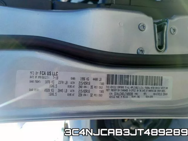 3C4NJCAB3JT489289 фото 2