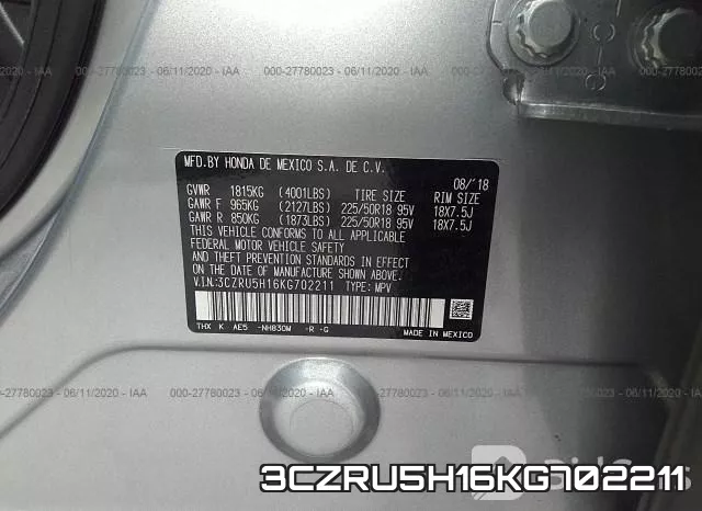 3CZRU5H16KG702211 фото 10