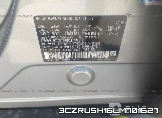 3CZRU5H16LM701627 фото 10
