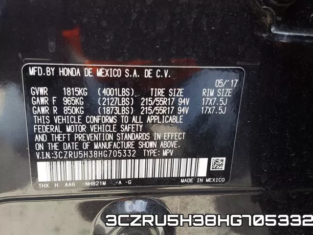 3CZRU5H38HG705332 фото 2