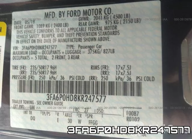 3FA6P0HD8KR247577 фото 10