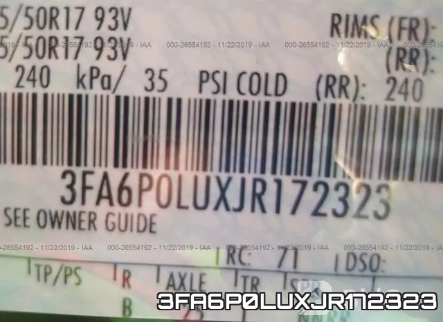 3FA6P0LUXJR172323 фото 10