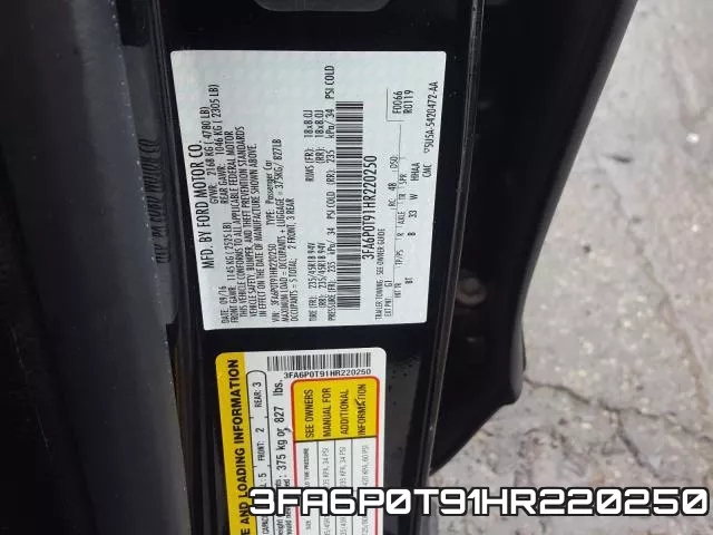 3FA6P0T91HR220250 фото 2