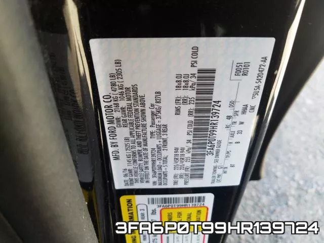 3FA6P0T99HR139724 фото 2