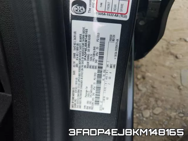 3FADP4EJ8KM148165 фото 2