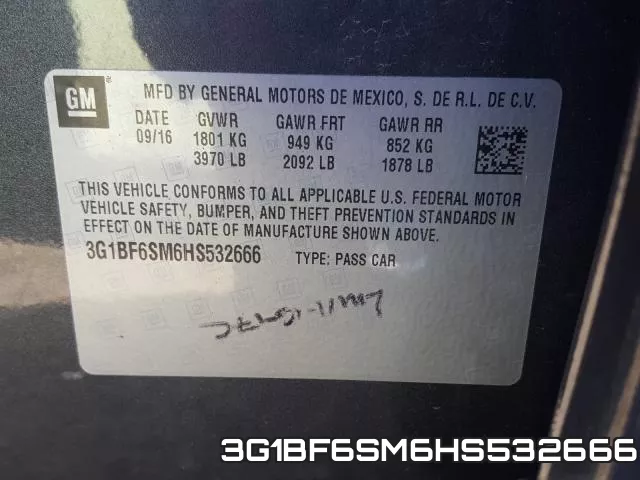 3G1BF6SM6HS532666 фото 2