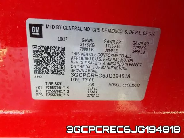 3GCPCREC6JG194818 фото 2