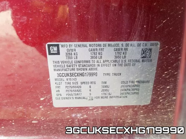 3GCUKSECXHG179990 фото 2