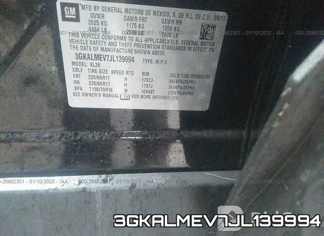 3GKALMEV7JL139994 фото 10