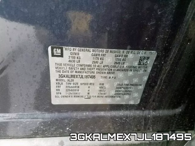 3GKALMEX7JL187495 фото 2