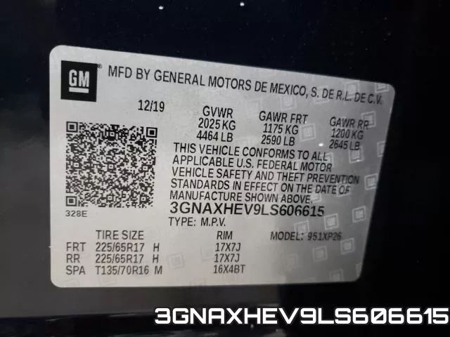 3GNAXHEV9LS606615 фото 2