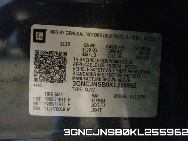 3GNCJNSB0KL255962 фото 2