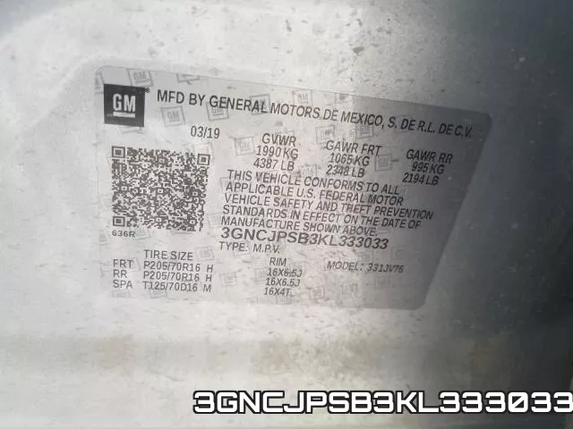 3GNCJPSB3KL333033 фото 2