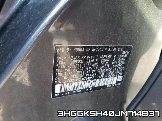 3HGGK5H40JM714837 фото 2