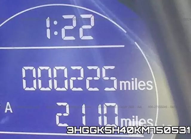 3HGGK5H40KM750531 фото 8