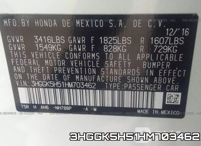 3HGGK5H51HM703462 фото 10
