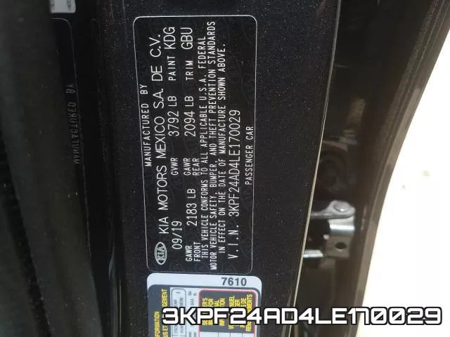 3KPF24AD4LE170029 фото 2