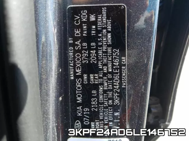3KPF24AD6LE146752 фото 2