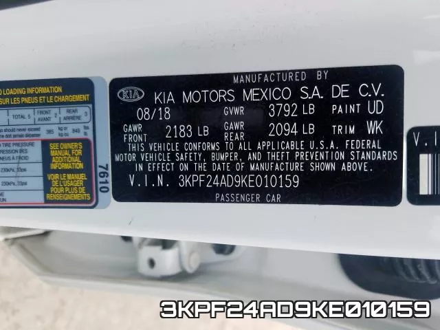 3KPF24AD9KE010159 фото 2