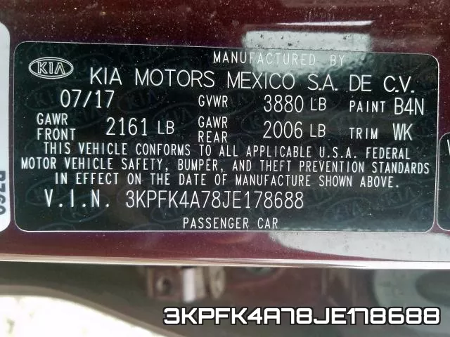 3KPFK4A78JE178688 фото 2