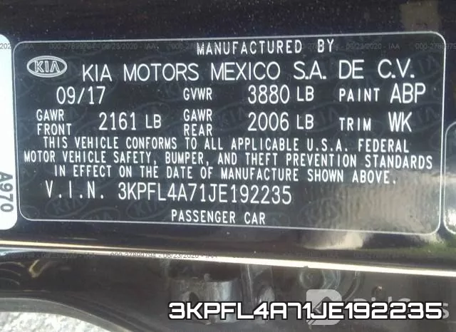3KPFL4A71JE192235 фото 10