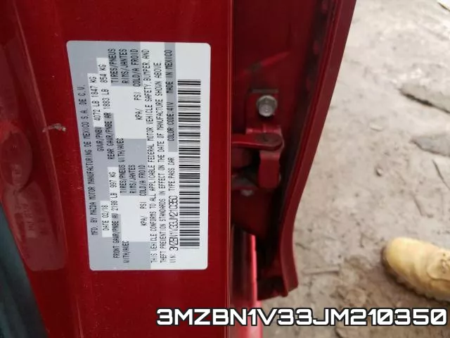 3MZBN1V33JM210350 фото 2