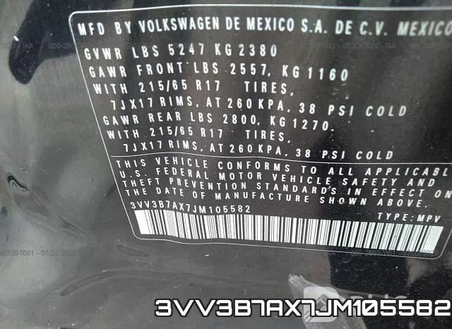 3VV3B7AX7JM105582 фото 10
