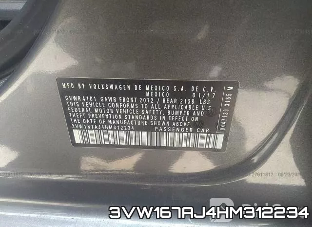 3VW167AJ4HM312234 фото 10